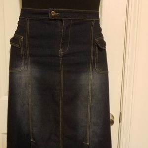 Long denim skirt - size 20